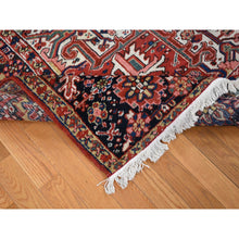 Load image into Gallery viewer, 8&#39;10&quot;x11&#39;8&quot; Chili Red, Antique Persian Heriz, Soft And Full Pile, Pure Wool, Sides And Ends Professionally Secured, Cleaned, Hand Knotted, Oriental Rug FWR484656