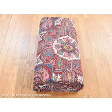 Load image into Gallery viewer, 8&#39;10&quot;x11&#39;8&quot; Chili Red, Antique Persian Heriz, Soft And Full Pile, Pure Wool, Sides And Ends Professionally Secured, Cleaned, Hand Knotted, Oriental Rug FWR484656