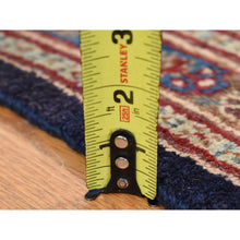 Load image into Gallery viewer, 7&#39;9&quot;x10&#39;10&quot; Cordovan Red, Persian Moud With Geometric Design, Natural Dyes, 100% Wool, Multiple Mahi Fish Design, Geometric Medallions, Hand Knotted, Oriental Rug FWR484668