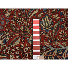 Load image into Gallery viewer, 11&#39;2&quot;x16&#39;8&quot; Barn Red, Antique Persian Kashan Debir, Hand Knotted, Pure Wool, Dense Weave, Soft, Evenly Worn, Sides And Ends Professionally Secured, Cleaned, Oversized Oriental Rug FWR484674