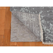 Load image into Gallery viewer, 9&#39;10&quot;x13&#39;10&quot; Seafoam Green, Wool And Silk Hand Knotted, Broken Persian Design, Oriental Rug FWR484716