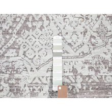 Load image into Gallery viewer, 9&#39;10&quot;x13&#39;10&quot; Seafoam Green, Wool And Silk Hand Knotted, Broken Persian Design, Oriental Rug FWR484716