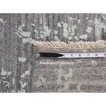 Load image into Gallery viewer, 9&#39;10&quot;x13&#39;10&quot; Seafoam Green, Wool And Silk Hand Knotted, Broken Persian Design, Oriental Rug FWR484716