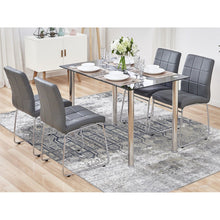 Load image into Gallery viewer, 8&#39;x9&#39;10&quot; Agreeable Gray, Dense Weave Broken And Erased Geometric Design, Art Wool And Silk Hand Knotted, Oriental Rug FWR484752