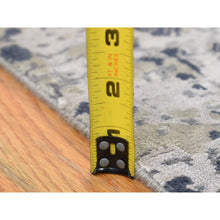 Load image into Gallery viewer, 8&#39;x9&#39;10&quot; Agreeable Gray, Dense Weave Broken And Erased Geometric Design, Art Wool And Silk Hand Knotted, Oriental Rug FWR484752