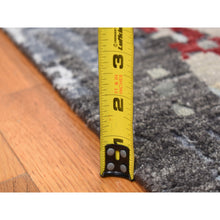 Load image into Gallery viewer, 10&#39;x14&#39;2&quot; Platinum Gray, Abstract Design, Denser Weave Pure Wool Hand Knotted, Oriental Rug FWR484764