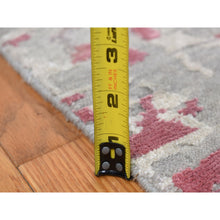 Load image into Gallery viewer, 10&#39;x13&#39;9&quot; Eggshell White, Modern Abstract Design, Engraved Wool and Silk Pile, Hand Knotted, Oriental Rug FWR484770