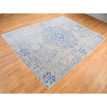 Load image into Gallery viewer, 8&#39;9&quot;x12&#39; Bayern Blue, Hand Loomed, Wool And Art Silk, Mamluk Design, Oriental Rug FWR484800