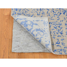 Load image into Gallery viewer, 8&#39;9&quot;x12&#39; Bayern Blue, Hand Loomed, Wool And Art Silk, Mamluk Design, Oriental Rug FWR484800
