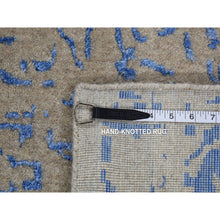 Load image into Gallery viewer, 8&#39;9&quot;x12&#39; Bayern Blue, Hand Loomed, Wool And Art Silk, Mamluk Design, Oriental Rug FWR484800