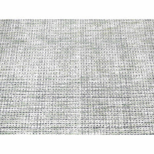 9'1"x12'1" Chetwode Green, Modern Criss Cross Intricate Design, Wool And Art Silk, Tone On Tone, Hand Loomed, Oriental Rug FWR484872