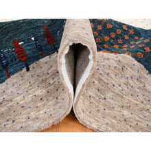 Load image into Gallery viewer, 9&#39;x12&#39; Ivory, Hand Knotted, Modern Folk Art Pictorial Tree Design, Lori Buft Gabbeh, Persian Soft And Plush Wool, Oriental Rug FWR484884