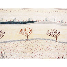 Load image into Gallery viewer, 9&#39;x12&#39; Ivory, Hand Knotted, Modern Folk Art Pictorial Tree Design, Lori Buft Gabbeh, Persian Soft And Plush Wool, Oriental Rug FWR484884