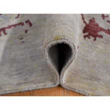 Load image into Gallery viewer, 9&#39;x11&#39;9&quot; Beige, Broken Heriz Design, Wool And Silk, Hand Knotted, Oriental Rug FWR484932