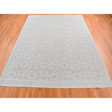 Load image into Gallery viewer, 9&#39;x12&#39; Marian Blue, Oushak Design, Textured Wool, Hand Knotted, Oriental Rug FWR484938