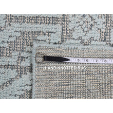 Load image into Gallery viewer, 9&#39;x12&#39; Marian Blue, Oushak Design, Textured Wool, Hand Knotted, Oriental Rug FWR484938
