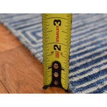 Load image into Gallery viewer, 8&#39;x10&#39; Independence Blue, Silk With Wool, Maze Design, Hand Knotted, Oriental Rug FWR484962