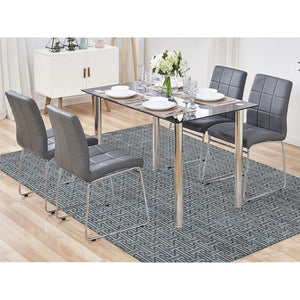 7'10"x10'3" Goose Gray, Pure Silk With Textured Wool, Roman Key Design, Hand Knotted, Oriental Rug FWR484992