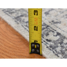 Load image into Gallery viewer, 8&#39;3&quot;x10&#39;2&quot; Cloud Gray, Pure Silk, Broken And Erased 15th Century Mamluk Dynasty Design, Vintage, Hand Knotted, Oriental Rug FWR485010