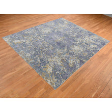 Load image into Gallery viewer, 8&#39;x9&#39;10&quot; Lavender Gray, Abstract Design, Soft And Luxurious, Wool And Silk, Hand Knotted, Oriental Rug FWR485016
