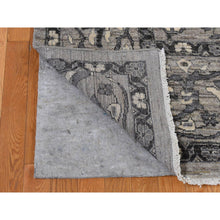 Load image into Gallery viewer, 9&#39;1&quot;x12&#39;6&quot; Cloud Grey, Natural Colors, Peshawar With Persian Mahal All Over Design, Pure Wool, Hand Knotted, Oriental Rug FWR485106