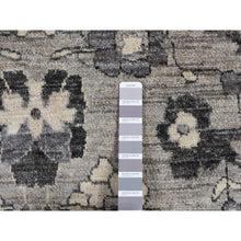 Load image into Gallery viewer, 9&#39;1&quot;x12&#39;6&quot; Cloud Grey, Natural Colors, Peshawar With Persian Mahal All Over Design, Pure Wool, Hand Knotted, Oriental Rug FWR485106