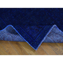 Load image into Gallery viewer, 5&#39;1&quot;x10&#39; Space Cadet, Hand Knotted, Worn Wool, Persian Musel with Fish Mahi All Over Design, Wide Runner Oriental Rug FWR485160