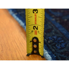 Load image into Gallery viewer, 5&#39;1&quot;x10&#39; Space Cadet, Hand Knotted, Worn Wool, Persian Musel with Fish Mahi All Over Design, Wide Runner Oriental Rug FWR485160
