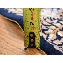 Load image into Gallery viewer, 4&#39;1&quot;x6&#39;4&quot; Ajax Red, Kashan Design, 400 KPSI, Pure Silk, Hand Knotted, Oriental Rug FWR485358