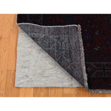 Load image into Gallery viewer, 5&#39;4&quot;x9&#39;5&quot; Wine Red, Overdyed Dark Persian Bakhtiar with Some Wear, Handmade, Pure Wool, Wide and Long Oriental Rug FWR485376