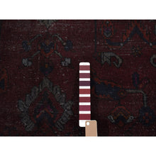Load image into Gallery viewer, 5&#39;4&quot;x9&#39;5&quot; Wine Red, Overdyed Dark Persian Bakhtiar with Some Wear, Handmade, Pure Wool, Wide and Long Oriental Rug FWR485376