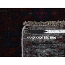 Load image into Gallery viewer, 5&#39;4&quot;x9&#39;8&quot; Chiffon White, Vintage Persian Bakhtiar with Small Animal Figurines, Zero Pile, Sheared Low, Even Wear, Sides and Ends Professionally Secured, 100% Wool, Hand Knotted, Good Condition, Wide Runner, Oriental Rug FWR4704