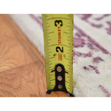 Load image into Gallery viewer, 9&#39;2&quot;x12&#39;1&quot; Ivory, Wool And Silk, Handmade, Broken And Erased Persian Medallion Design, Oriental Rug FWR485460