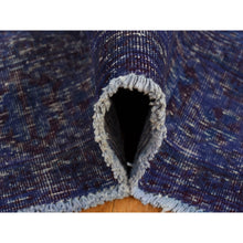 Load image into Gallery viewer, 6&#39;10&quot;x10&#39;1&quot; Purple, Worn Down, Overdyed Erased And Obscured Persian Viss Design, Distressed, Soft Wool, Hand Knotted, Oriental Rug FWR485496