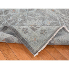 Load image into Gallery viewer, 5&#39;9&quot;x9&#39; Arctic Blue, Silver Wash Peshawar, Hand Knotted, Pure Wool, Oriental Rug FWR485502