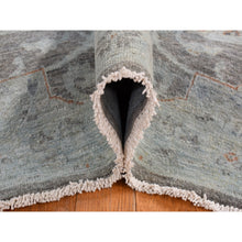 Load image into Gallery viewer, 5&#39;9&quot;x9&#39; Arctic Blue, Silver Wash Peshawar, Hand Knotted, Pure Wool, Oriental Rug FWR485502