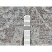 Load image into Gallery viewer, 5&#39;9&quot;x9&#39; Arctic Blue, Silver Wash Peshawar, Hand Knotted, Pure Wool, Oriental Rug FWR485502