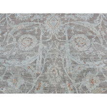 Load image into Gallery viewer, 5&#39;9&quot;x9&#39; Arctic Blue, Silver Wash Peshawar, Hand Knotted, Pure Wool, Oriental Rug FWR485502