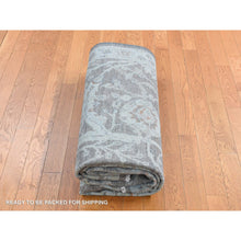 Load image into Gallery viewer, 5&#39;9&quot;x9&#39; Arctic Blue, Silver Wash Peshawar, Hand Knotted, Pure Wool, Oriental Rug FWR485502