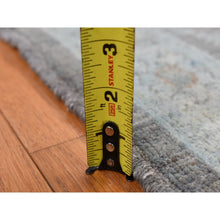 Load image into Gallery viewer, 5&#39;9&quot;x9&#39; Arctic Blue, Silver Wash Peshawar, Hand Knotted, Pure Wool, Oriental Rug FWR485502