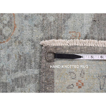 Load image into Gallery viewer, 5&#39;9&quot;x9&#39; Arctic Blue, Silver Wash Peshawar, Hand Knotted, Pure Wool, Oriental Rug FWR485502