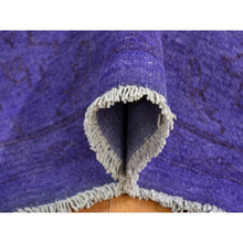 Load image into Gallery viewer, 6&#39;x8&#39;7&quot; Purple Overdyed, Peshawar Design, Hand Knotted, Pure Wool, Oriental Rug FWR485580