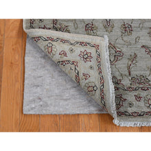 Load image into Gallery viewer, 2&#39;8&quot;x13&#39; Agreeable Gray, Overdyed Ziegler Mahal, Pure Wool, Hand Knotted, Runner Oriental Rug FWR485592