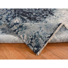 Load image into Gallery viewer, 6&#39;1x9&#39;1&quot; Aegean Blue, Persian Tabriz Broken And Erased Design, Wool And Silk, Hand Knotted, Oriental Rug FWR485628
