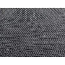 Load image into Gallery viewer, 6&#39;x9&#39; Battleship Gray, Sarouk Mir Small Repetitive Boteh Design, Wool And Silk, Hand Knotted, Oriental Rug FWR485844