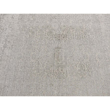 Load image into Gallery viewer, 5&#39;9&quot;x9&#39; Taupe, Fine Jacquard Hand Loomed, Modern Tone On Tone, Wool And Art Silk, Oriental Rug FWR485862