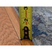 Load image into Gallery viewer, 6&#39;x8&#39;10&quot; Cloud Gray, Hi-low Pile, Abstract Design, Wool And Silk, Soft To The Touch, Hand Knotted, Oriental Rug FWR485880