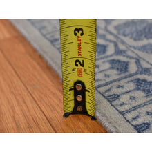 Load image into Gallery viewer, 5&#39;7&quot;x7&#39;10&quot; Silk Gray, Kashan, 250 Kpsi, Half Wool Half Silk, Hand Knotted, Soft To The Touch, Oriental Rug FWR485892