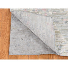 Load image into Gallery viewer, 5&#39;9&quot;x9&#39;3&quot; Pearl White, The Pastel Collection, Silk With Textured Wool, Hand Knotted, Oriental Rug FWR485916