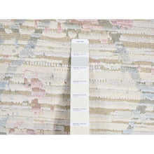 Load image into Gallery viewer, 5&#39;9&quot;x9&#39;3&quot; Pearl White, The Pastel Collection, Silk With Textured Wool, Hand Knotted, Oriental Rug FWR485916